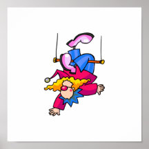 Trapeze Clown Print