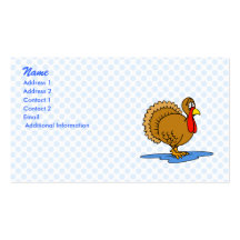 Trapper Turkey Business Cards