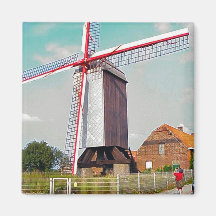 Traqditional Windmill, great source of energy Magnet