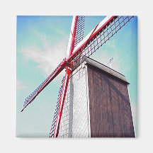 Traqditional Windmill, Refrigerator Magnets