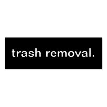 Trash Removal Business Card
