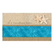 Travel agency business card business cards