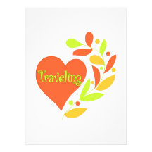 Traveling Heart Custom Invite