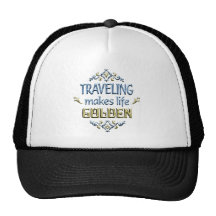 TRAVELING is Golden Mesh Hat