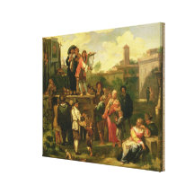 Travelling Actors Canvas Print