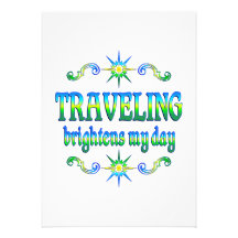 Travelling Brightens Custom Announcement