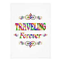 Travelling Forever Personalized Invitations