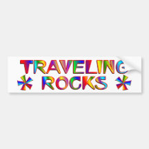 Travelling Rocks Bumper Stickers