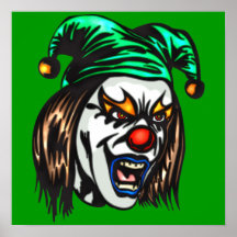Treacherous Evil Clown Posters