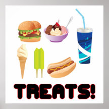 Treats Red Poster