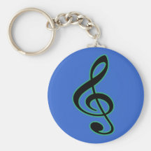 Treble Clef Keychain