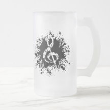 Treble Clef Splat Mug