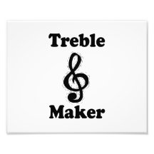treble maker clef black funny music design photo