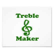 treble maker clef green funny music design art photo