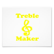 treble maker clef yellow funny music design photo