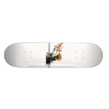Tree bird sun floral graphic skate board decks