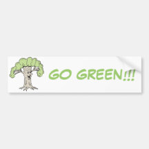 Tree!  Customisable! Bumper Sticker