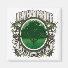 Tree Hugger New Hampshire Magnets