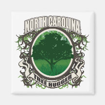 Tree Hugger North Carolina Fridge Magnet