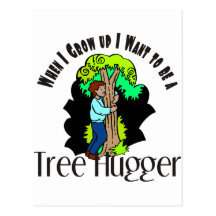 Tree Hugger Post Card