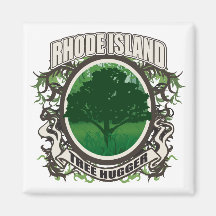 Tree Hugger Rhode Island Fridge Magnets