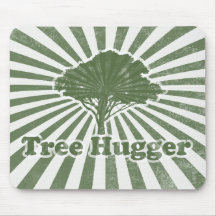 Tree Hugger Think Green Mousepad
