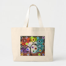 tree of life #22 By Lori Everett Canvas Bags