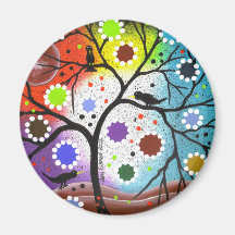 tree of life #22 By Lori Everett Magnets