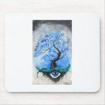 Tree Of Vision Blue Willow Mouse Pad