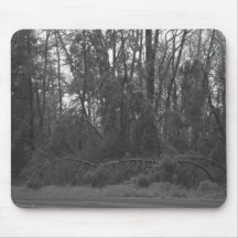 Trees down mouse pad
