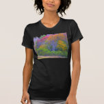 trees with abstract colours shirt