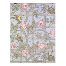 'Trellis' wallpaper design, 1864 Post Cards