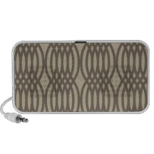 Trendy Brown Moroccan Chain Pattern Speakers