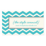 Trendy Chevron Pattern Business Card
