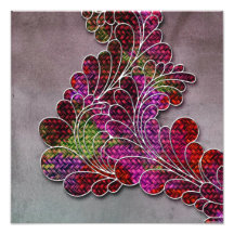 Trendy Colorful Swirly Pattern Photo