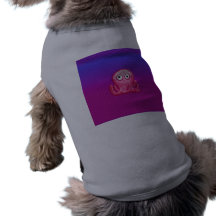 Trendy Cute Pink and Purple Octopus Dog Tee Shirt
