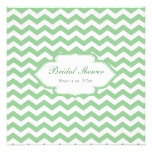 Trendy, elegant and classic chevron bridal shower invitations