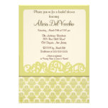 Trendy Elegant Damask Bridal Shower Invitation