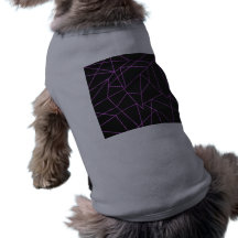 Trendy Hot Pink Abstract shattered art Dog Tee Shirt