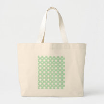 Trendy Mint Green Polka Dots Bag