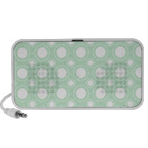 Trendy Mint Green Polka Dots Mini Speaker