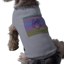 Trendy Pastel Owl Doggie T Shirt