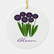 Trendy Purples Flower Ornament