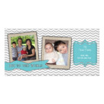 Trendy Zigzag Holiday Photo Card