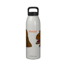 Trex Tyrannosaurus Rex Dinosaur Personalised Kids Reusable Water Bottle