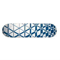 Triagonal Ivory (Blue) Skateboard Deck skateboards