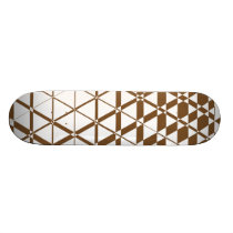 Triagonal Ivory (Brown) Skateboard Deck skateboards