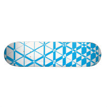 Triagonal Ivory (Cyan) Skateboard Deck skateboards