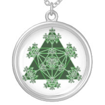 Triangle Fractal: Abstract Art: Necklace