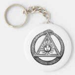 Triangle Freemason Snake Keychains